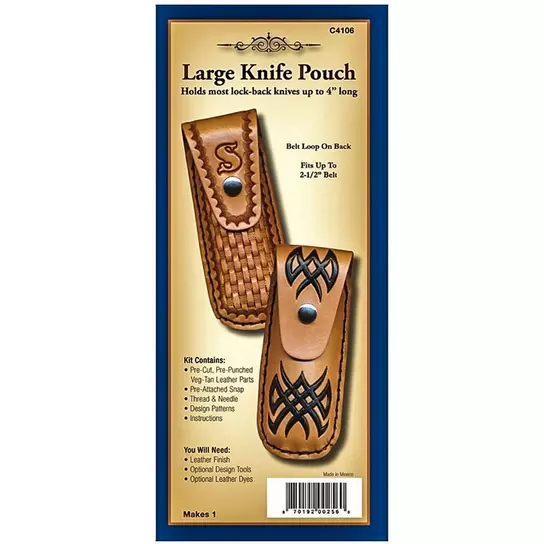 Leather Knife Pouch Kit - Large, Hobby Lobby
